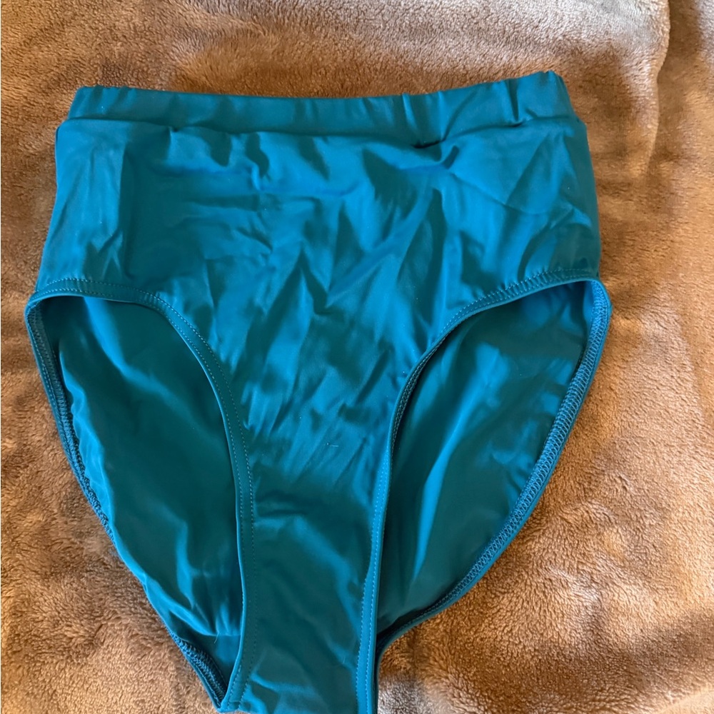 Natural high waist Dark Teal briefs -dance - Balera NWOT. MA